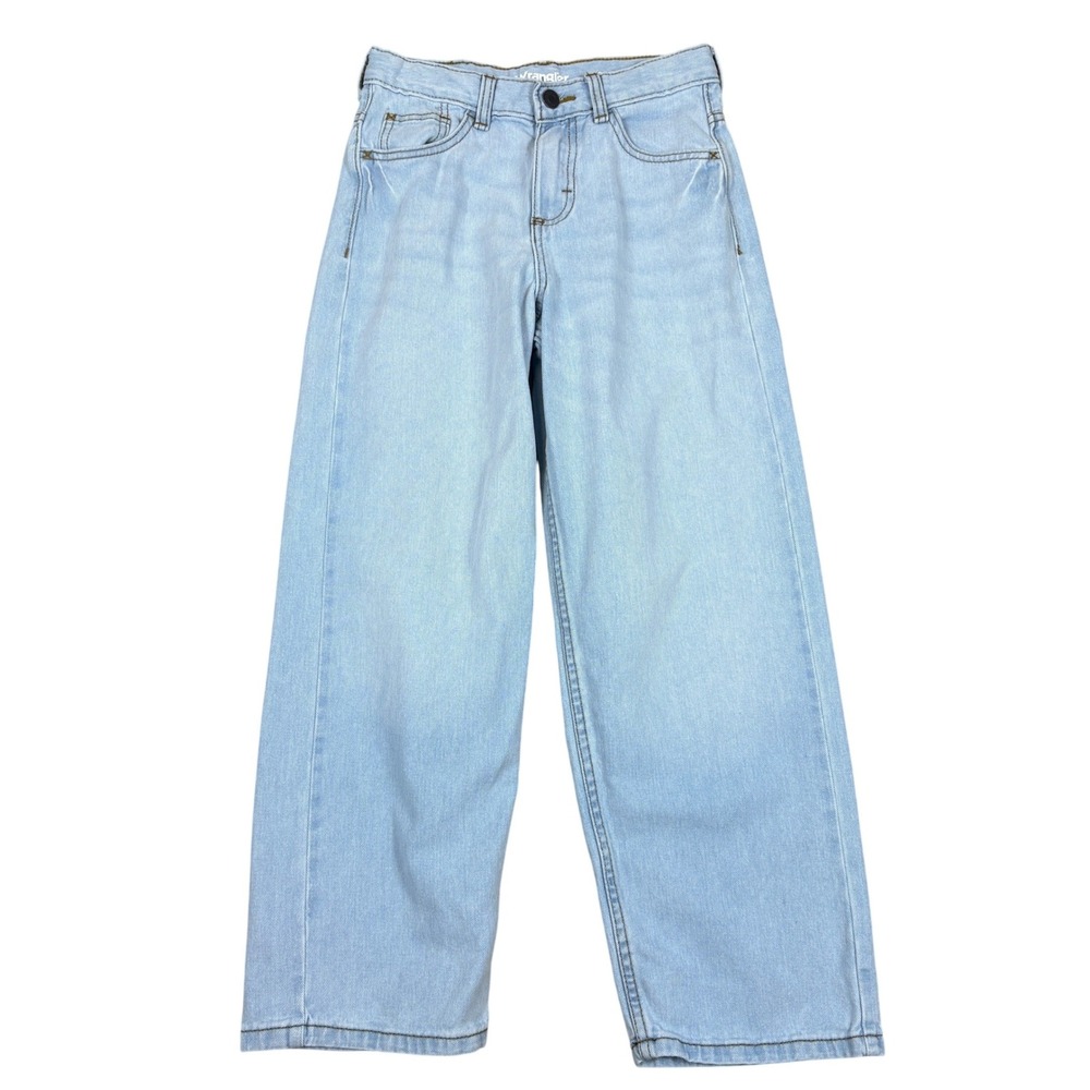 Wrangler Boys Loose Fit Jeans Light Wash Blue Denim Size 10 Regular 112325631